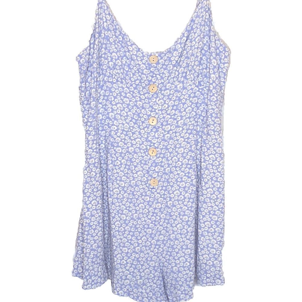 LUSH Linen Romper Size M